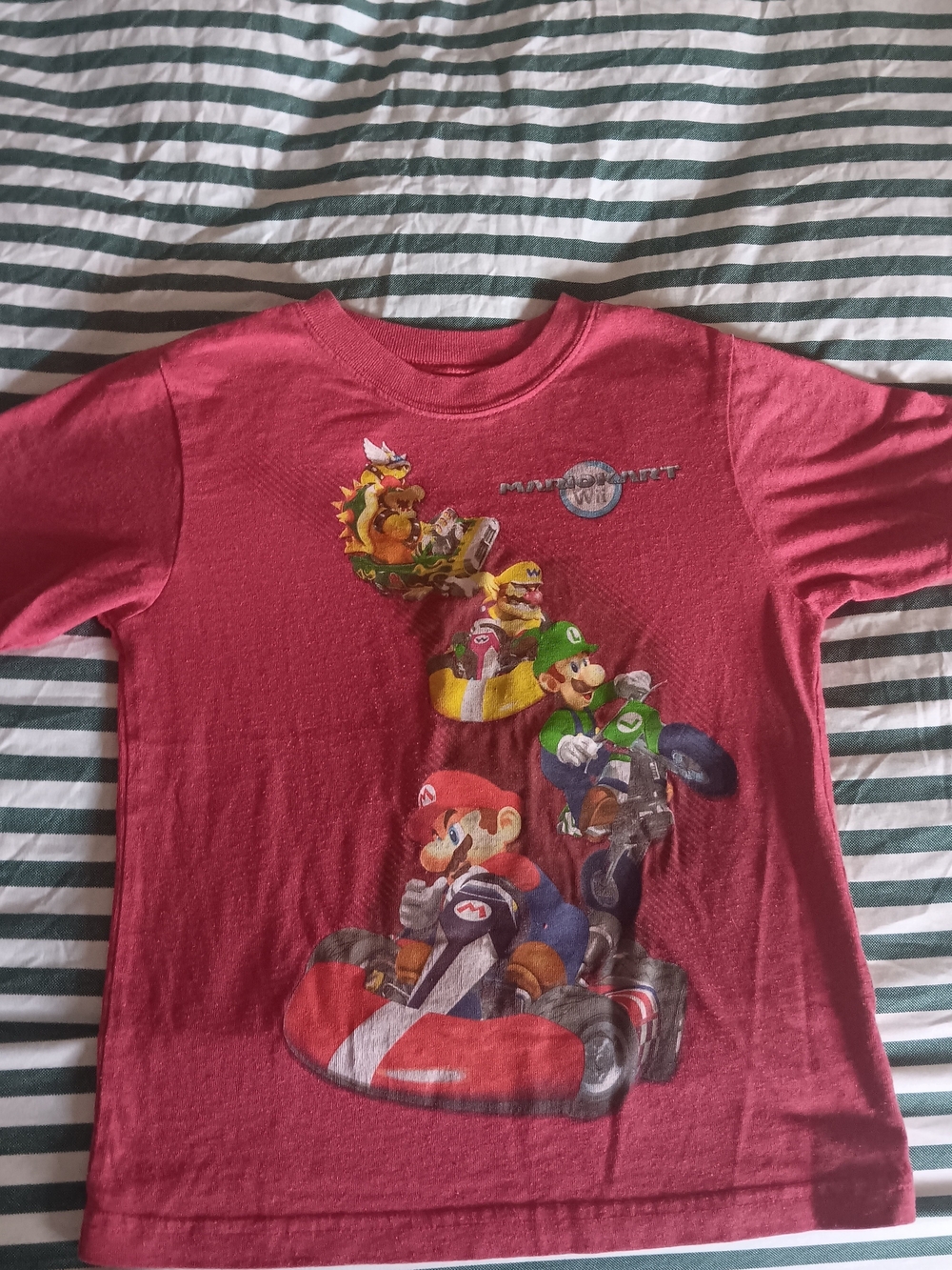 Red Mario Kart Graphic Kids T-Shirt